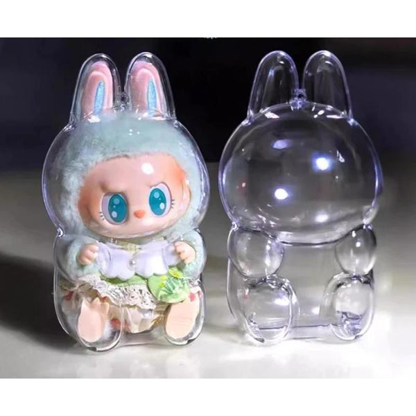 Transparent Monster Protective Shell Labubu V2 Dust Bag Necklace Pendant Vinyl Doll Accessories Storage Box (only box) Pralena