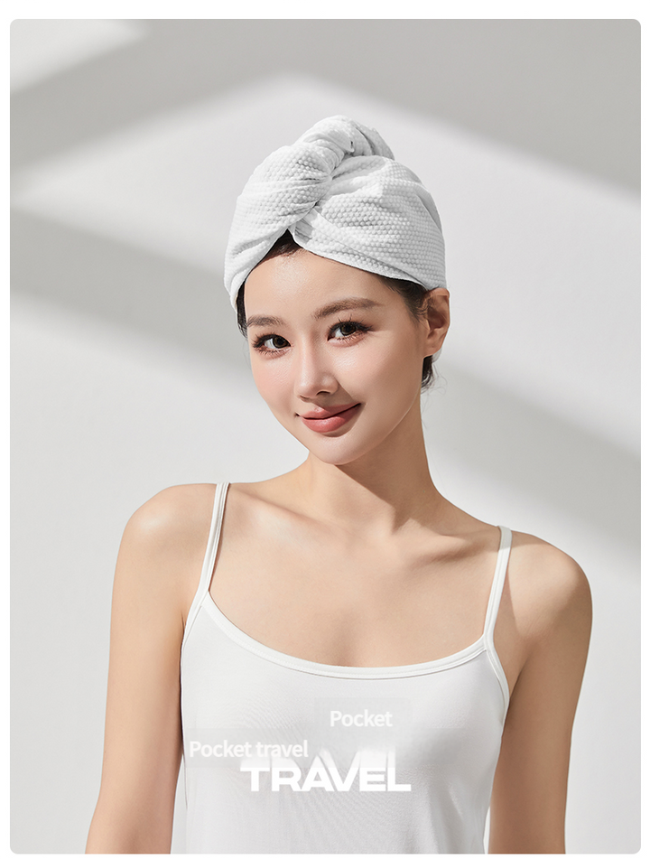High-End Hair Drying Caps Set of 5, Comfortable Head Cover for Quick Dry, Ideal for Home Use & Travel, Stylish Design Pralena