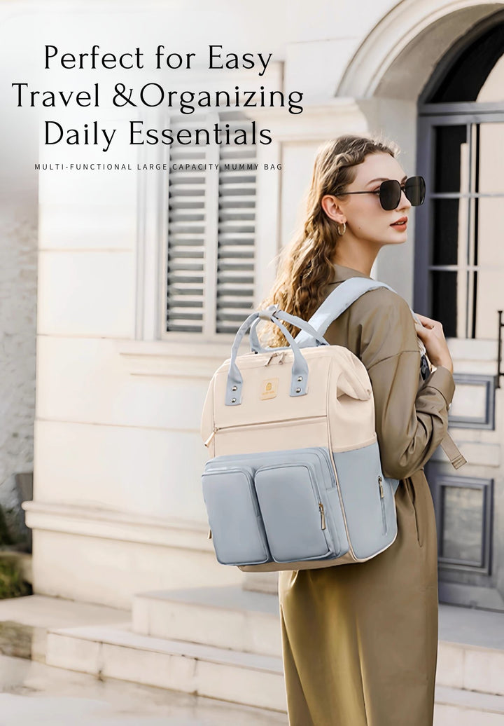New Mommy Backpack – Stylish Waterproof Diaper Bag for Moms, Large Capacity, Lightweight Design for Travel and Everyday Use Pralena