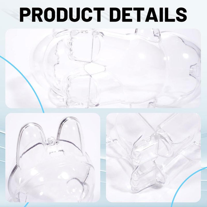 Protective Case for LABUBU The Monsters Exciting Macaron Protective Acrylic Display Case with Silicone Strap - Clear Cover for Standing Figure Pralena
