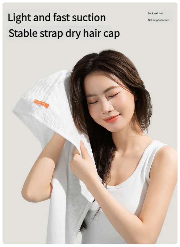 High-End Hair Drying Caps Set of 5, Comfortable Head Cover for Quick Dry, Ideal for Home Use & Travel, Stylish Design Pralena