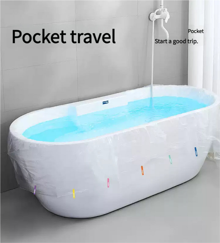 High-End Bathtub Bags Set of 10, Durable and Stylish Bath Accessories, Perfect for Spa Experience at Home, Easy Installation Pralena